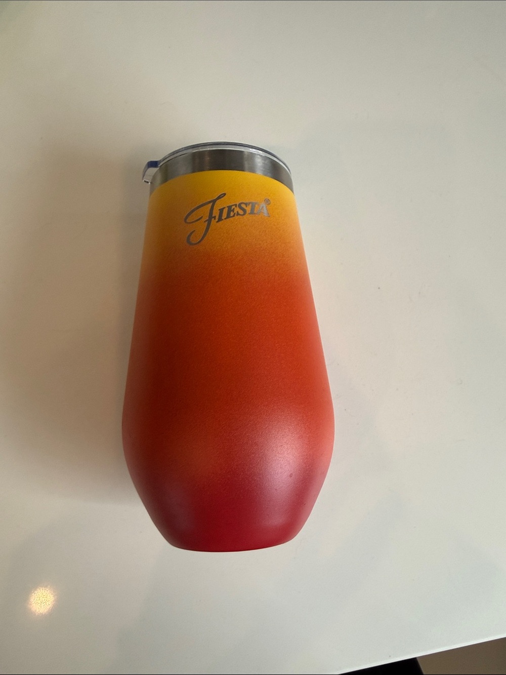 Fiesta Yellow-Orange-Red Gradient Insulated Wine Tumbler